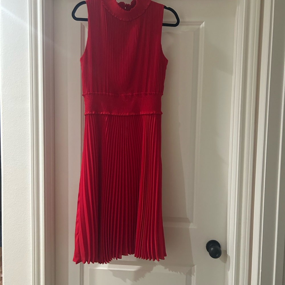 Red cocktail dress